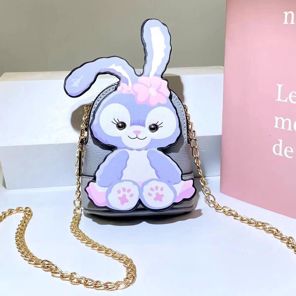 Túi Đeo Chéo mini Hình Thỏ Tím Dễ Thương