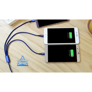 Cáp BASEUS 3-IN-1 Rapid Series (LIGHTNING + MICRO + Type C)