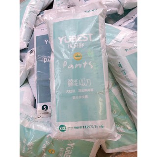 Bỉm yubest ( dán/ quần) S132 /M108 /L96 /XL84 /XXL72 miếng