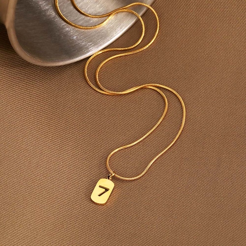 Dây chuyền bạc 925 vòng cổ nữ sợi mảnh hình số 7 phong cách Hàn quốc cho nữ