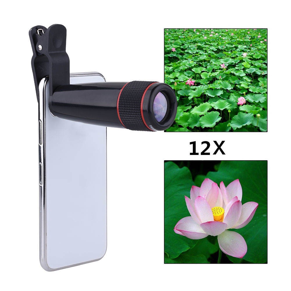 Bộ Ống Kính Phóng To 12 Lần Cho Điện Thoại | BigBuy360 - bigbuy360.vn