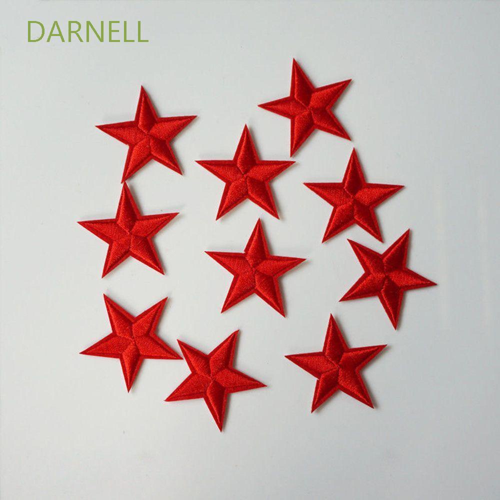 Set 10 Miếng Vá Quần Áo Hình Hoạt Hình Nhiều Màu Sắc