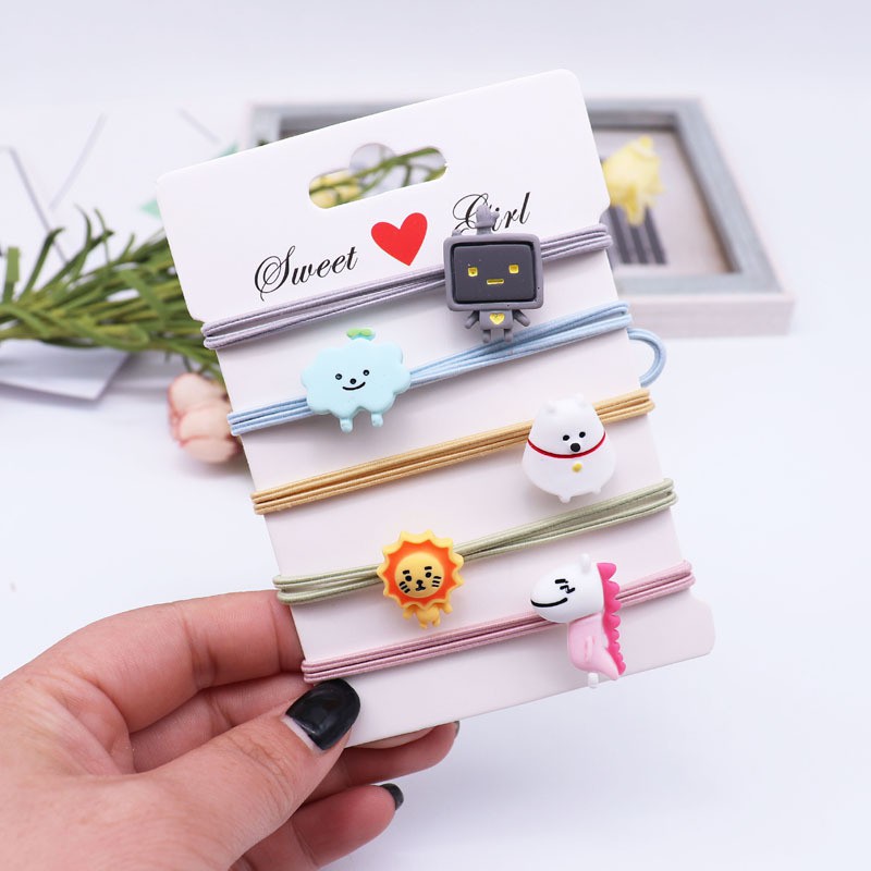 Buộc tóc hoạt hình dễ thương