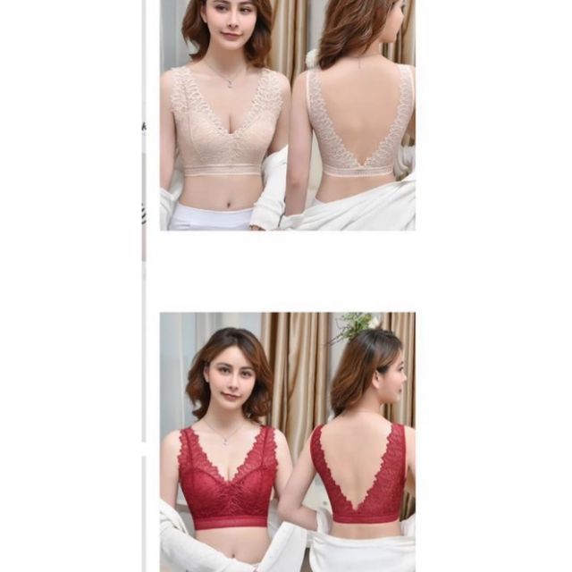 Áo lót ren khoét lưng, áo bra ren hưng