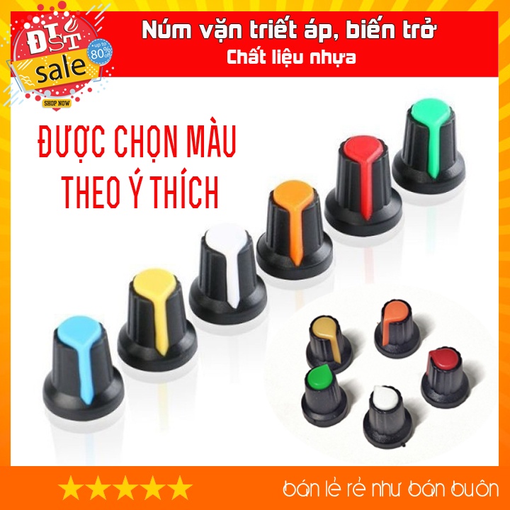 Núm vặn volume nhiều màu sắc bền đẹp, giá rẻ, được chọn màu theo sở thích