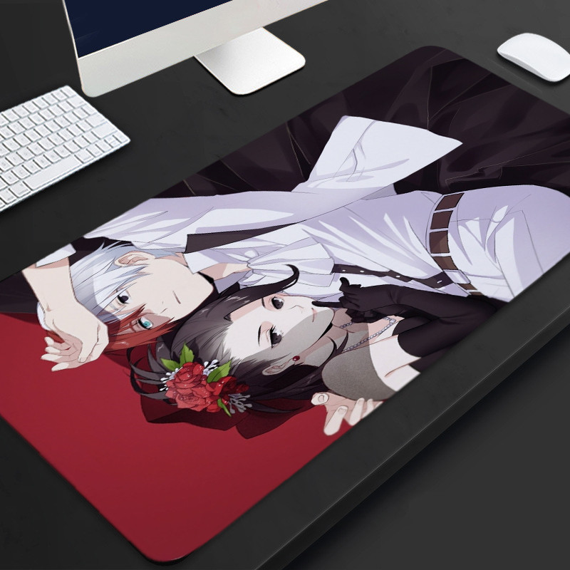 Miếng Lót Chuột Và Bàn Phím Chống Trượt Hình Nhân Vật Phim Học Viện Anh Hùng 30x60cm