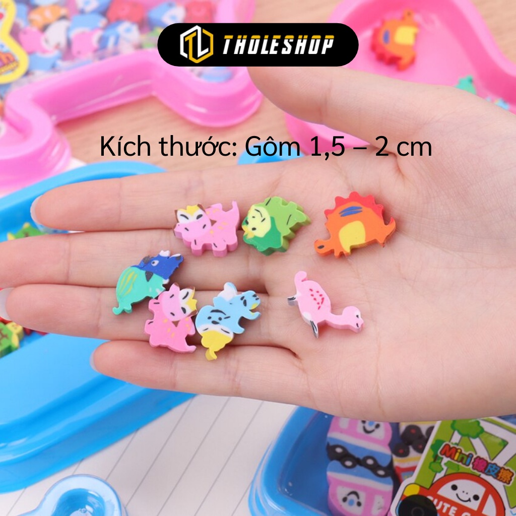 Gôm Tẩy - Hộp 30-40 Gôm Tẩy Hình Động Vật Mini Đáng Yêu Cho Bé Học Tập 8097