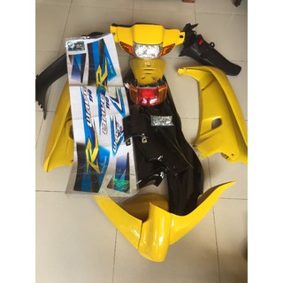 Dán áo Wave 110 màu vàng đen