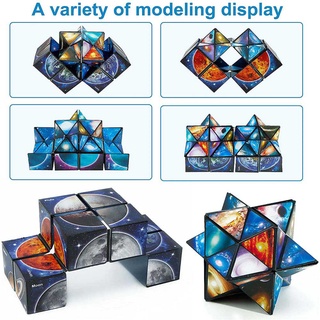 2 in 1 Magic Star Cube Infinity Cube Puzzle Snooth Rotation Toys Gift