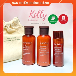 Bộ Dưỡng Ngăn Ngừa Lão Hoá Innisfree Cauliflower Mushroom Vital