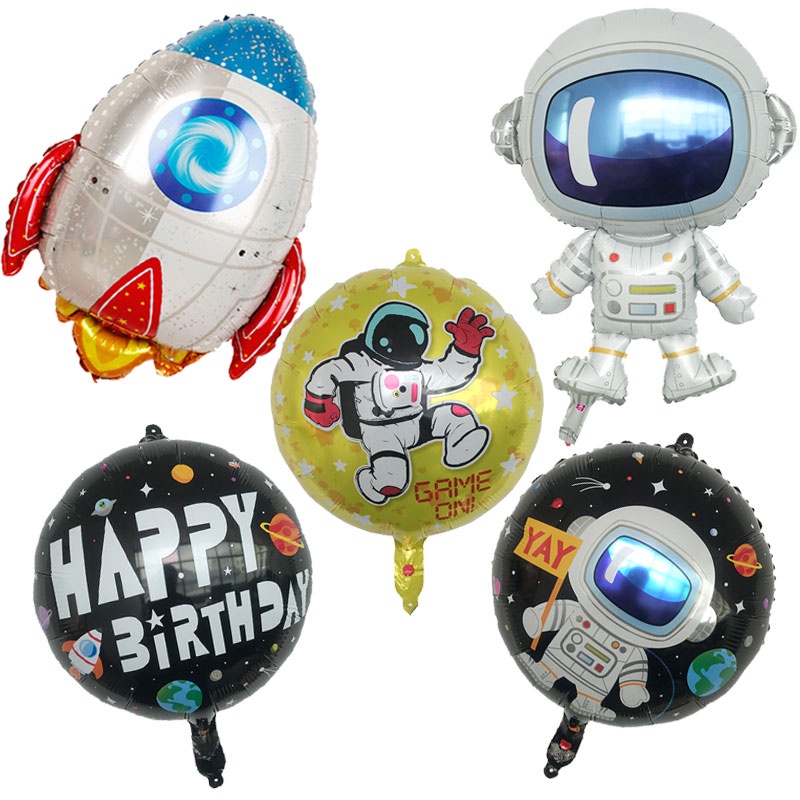 Bong Bóng Lá Nhôm Chủ Đề Phi Hành Gia Vũ Trụ Sói Không Gian Mới Phù Hợp Làm Quà Trang Trí Tiệc Trẻ Em