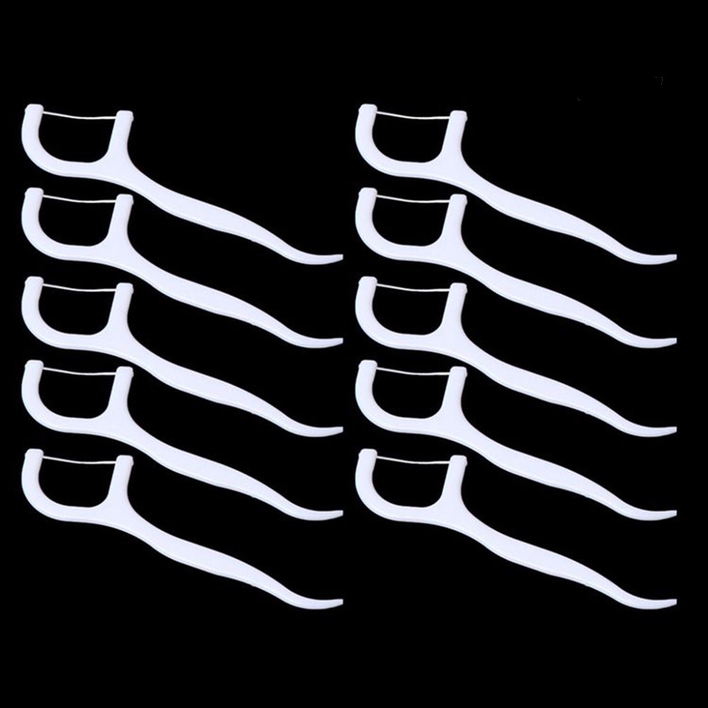 [Hàng mới về] Bộ 50 tăm chỉ nha khoa chăm sóc vệ sinh răng miệng tiện lợi chất lượng cao