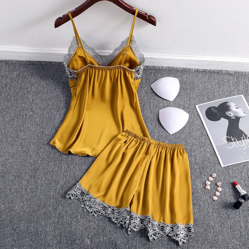 bộ ngủ lụa cao cấp có mút ngực | BigBuy360 - bigbuy360.vn