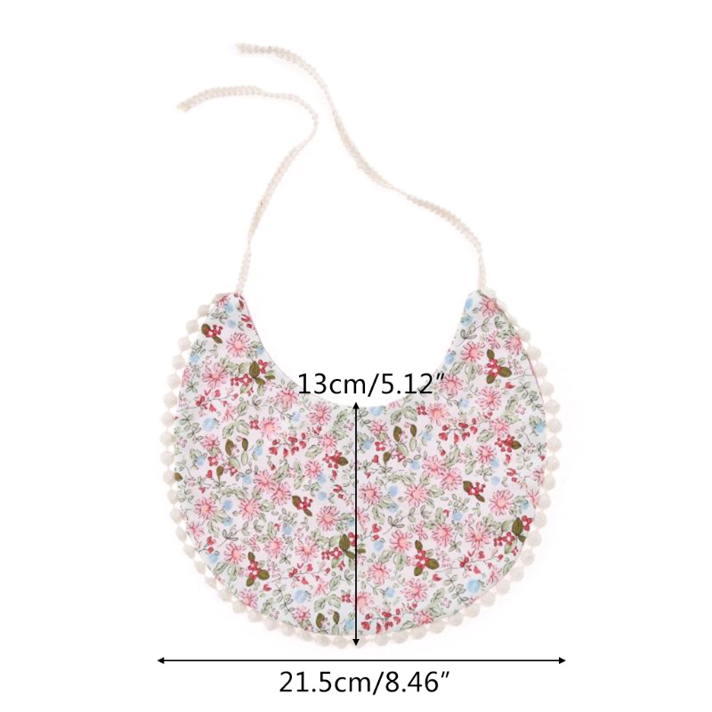 1 Yếm Ăn Bằng Cotton In Hoa Có Thể Tái Sử Dụng Bảo Vệ Cho Bé