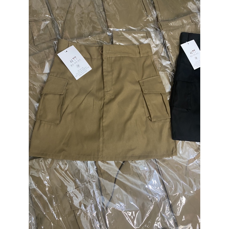 Chân Váy Kaki Giấy Túi Hộp Có Lớp Lót Bên Trong