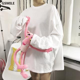 Áo thun tay dài màu trơn tùy chọn phong cách Hàn Quốc