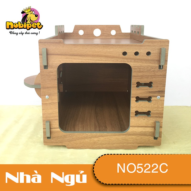 Nhà Mèo Tivi Mini Gỗ Nâu Cho Dòng Mèo Nhỏ và Trung dưới 5 kg