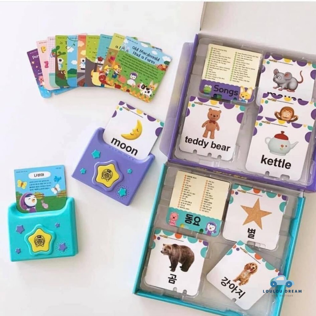 [LOULOU SẴN] Thẻ nhạc Pororo cho bé - Hàn Quốc - đồ chơi phát nhạc kích thích giác quan bé