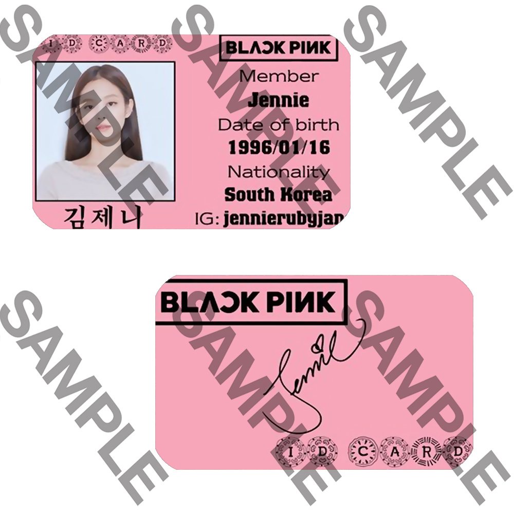 Card bo góc BLACKPINK CÁC THÀNH VIÊN MẪU MỚI trang trí quà tặng idol kpop