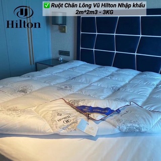 Ruột Chăn Bông Lông Vũ Hilton Nhập Khẩu Nguyên Chiếc Siêu Nhẹ,Siêu Ấm 2m*2m3