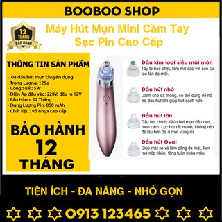 Máy Hút Mụn Mini Cầm Tay Sạc Pin Cao Cấp