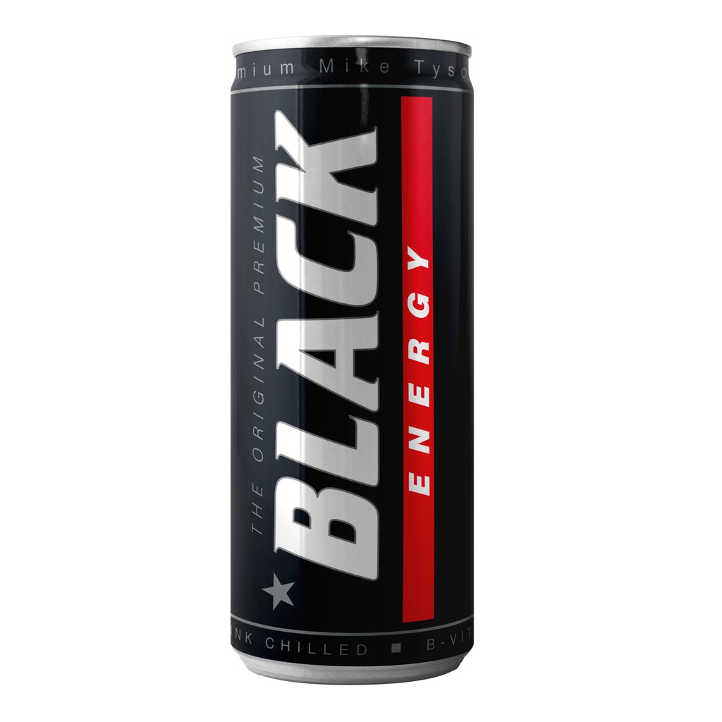 Nước Tăng Lực Mike Tyson The Original Premium Black Energy Ba Lan, lon 250ml