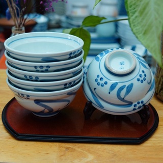 Tô vẽ rồng men lam - gốm sứ nhật bản