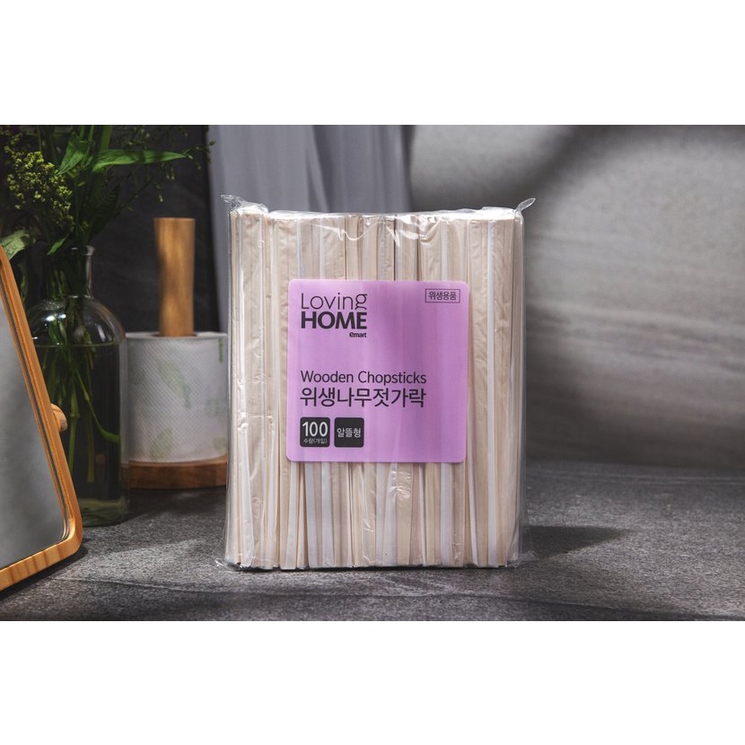 Lốc 100 Đôi Đũa Gỗ Tiện Lợi No Brand Dùng Một Lần - Emart VN