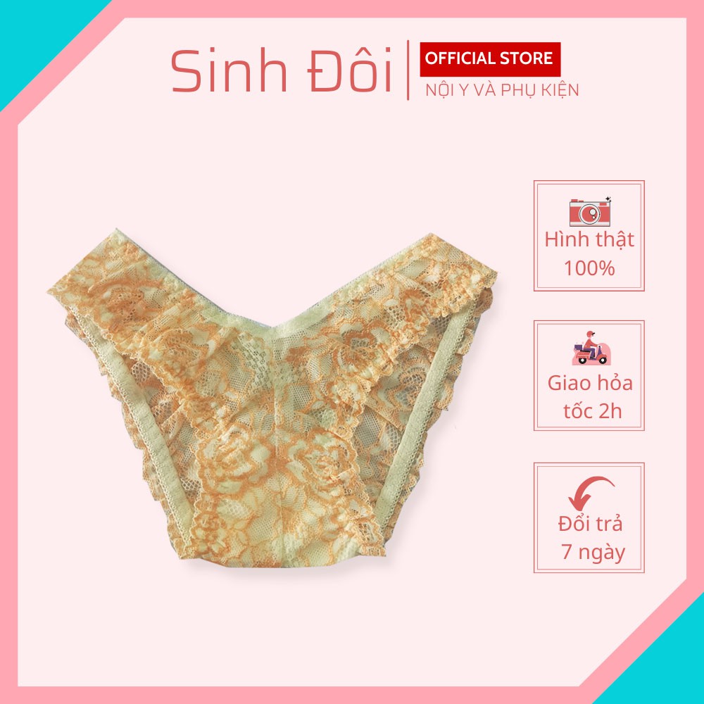 Quần lót ren sexy phối lưới cao cấp Beautiful 915 mềm mại xuyên thấu gợi cảm thoáng mát từ 40kg-50kg
