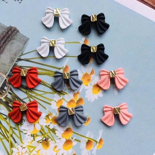Set 10 charm nơ sứ cao cấp trang trí móng