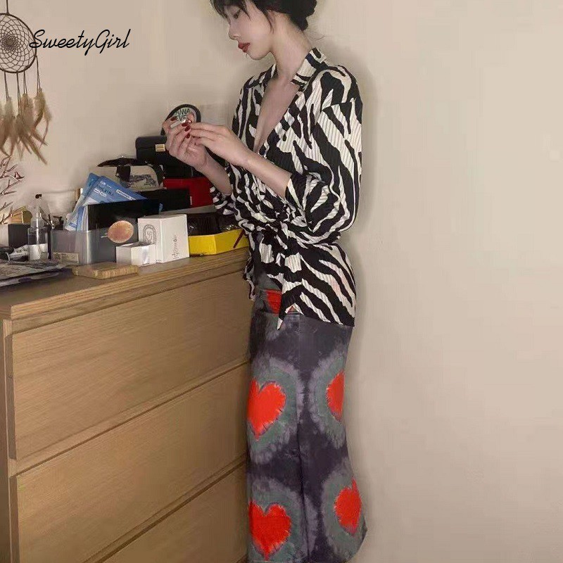 Chân Váy Midi Lưng Cao Hoạ Tiết In Thiết Kế Đơn Giản Hợp Thời Trang