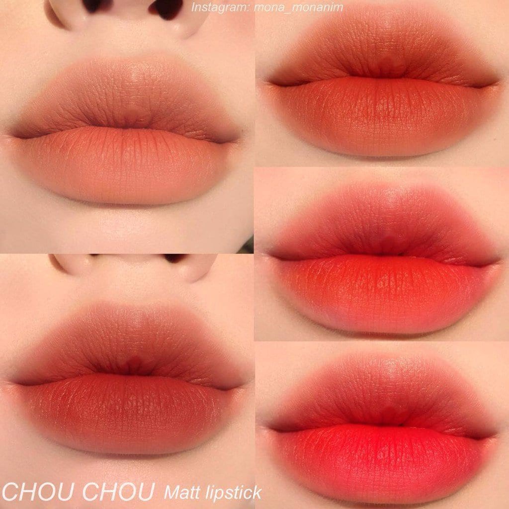 Son Thỏi Chou Chou Signature Premier Matt Rouge Red Limited Edition 3.5g NTY145 Trúc Cosmetics