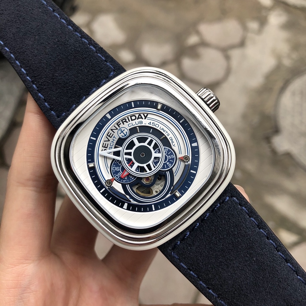 Đồng Hồ Nam  - Automatic - Hộp Gỗ, Sách, Thẻ Bảo Hành 2 năm , Khăn, Dây Cao Su Cao Cấp Tặng Kèm