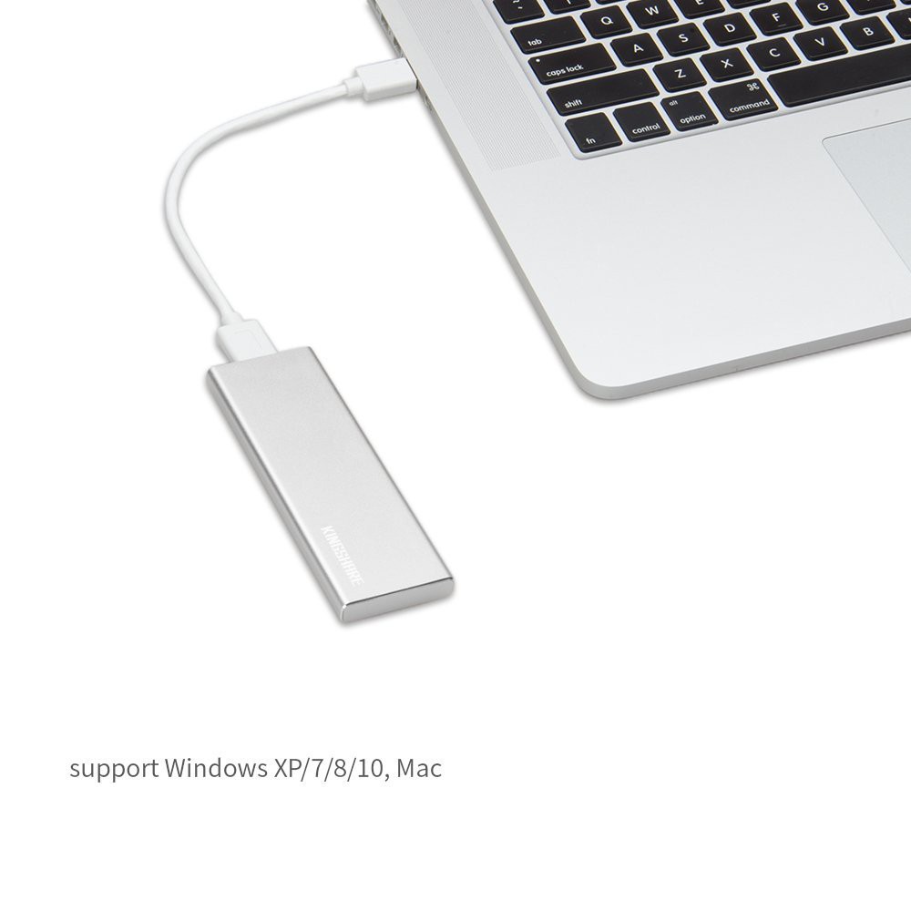 [Cũ] Box SSD M.2 SATA NGFF 2242 2260 2280 to USB 3.0 KingShare KS-AMTU28 Aluminum