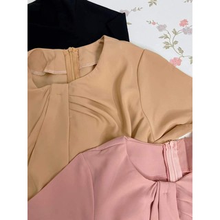 Áo peplum xếp ly kiểu