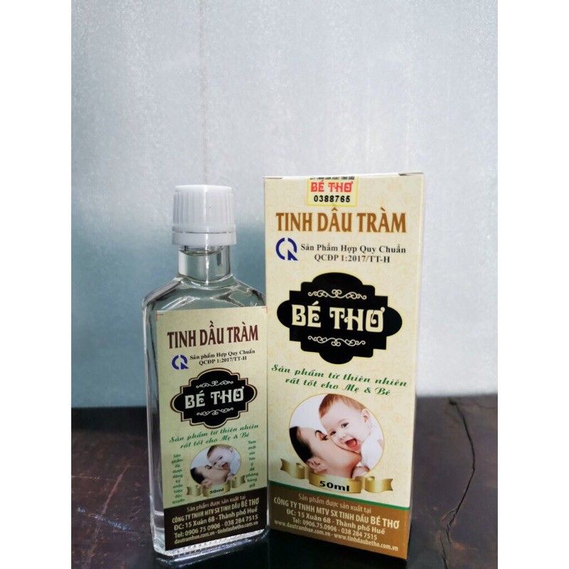 Tinh dầu tràm Bé Thơ Huế 50ml giữ ấm, nâng niu bé