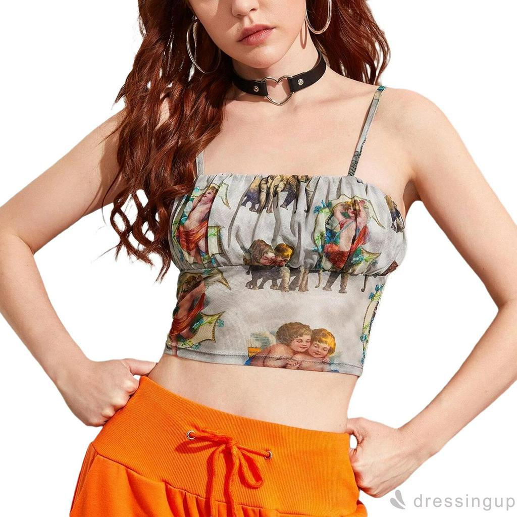 Áo Lửng Hai Dây Ôm Dáng Quyến Rũ Dành Cho Nữ