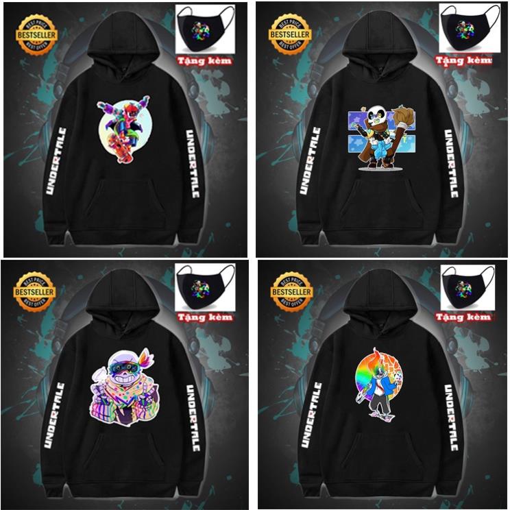 💥HOT 🎁 BST 20 Mẫu Áo Hoodie Sans Undertale , Skate, Color , Booyah , Fresh Ink , Fresh Ink, sieu chất 💖