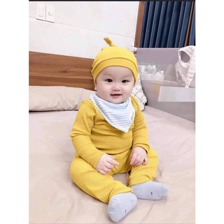 Bộ body len tăm dài tay cho bé cho cả bé trai bé gái mặc đều đẹp, chất len gân 100% mền mịn