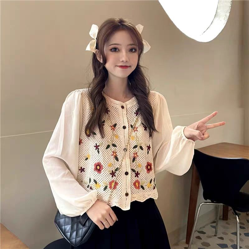 Áo nữ voan thổ cẩm xinh xắn
