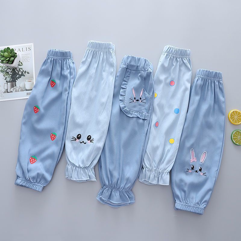 Quần chun bò giấy mát mẻ cho bé gái mùa hè