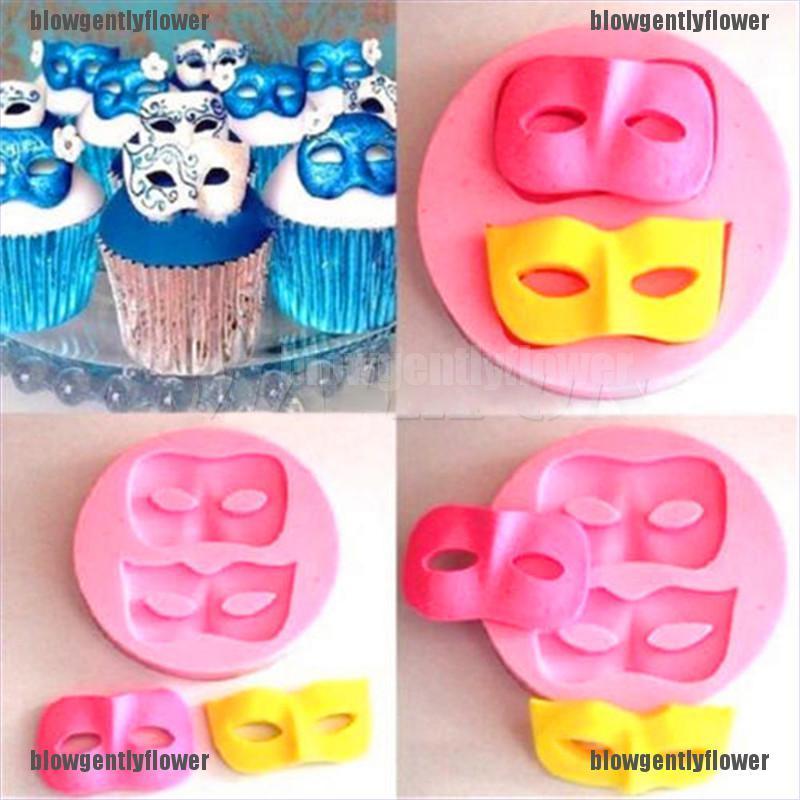 Blowgentlyflower 3D Mask Silicone Fondant Mould Cake Decorating Chocolate Baking Mold Sugarcraft BGF