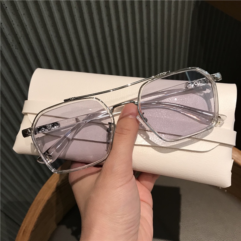 Kính mát gọng đen phong cách Hàn Quốc cho nam