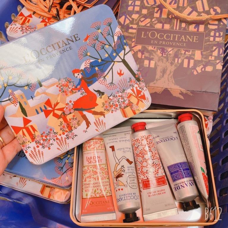 L'occitane Set 5 Tuýp Kem Dưỡng Da Tay 30ml Phiên Bản Giáng Sinh Giới Hạn