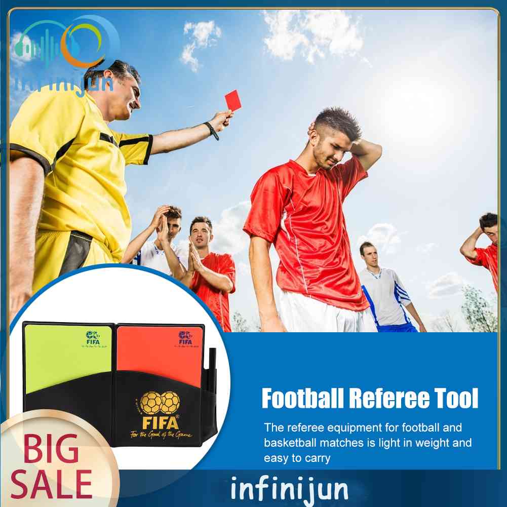 Bộ Thẻ Ghi Âm Trọng Tài Bóng Đá Màu Đỏ / Vàng