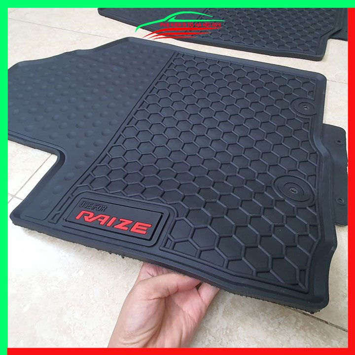 Thảm lót sàn cao su cho xe Toyota RAIZE 2012-2022 chuẩn theo xe chịu lực tốt