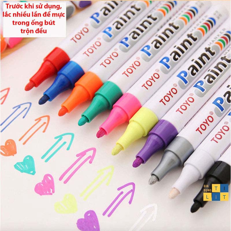 Bút sơn TOYO Paint Marker SA101 - Mẫu mới (Giao màu ngẫu nhiên) [ BÚT LÔNG]