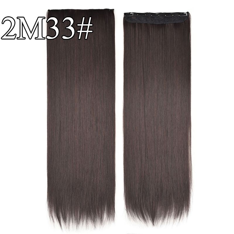 Tóc giả Wigsin thẳng dài 80cm có 5 kẹp chắc chắn