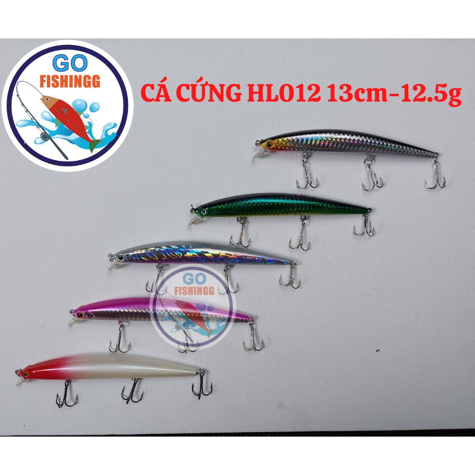 Mồi câu lure HL012 13cm-12.5g/ Mồi cá cứng câu lure, cá chẽm, chày, mú...cá săn các loại