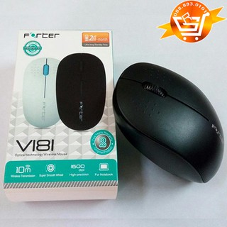 [Trợ giá] Chuột ko dây Forter V181 (Đen) chính hãng bh 24 tháng Có sẵn pin TBEST xịn